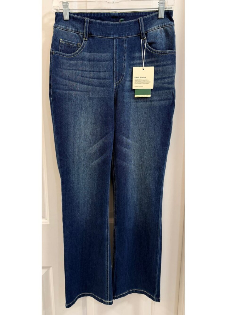 Halara Flex Denim Pull-On Straight Leg Jeans Small Petite NWT